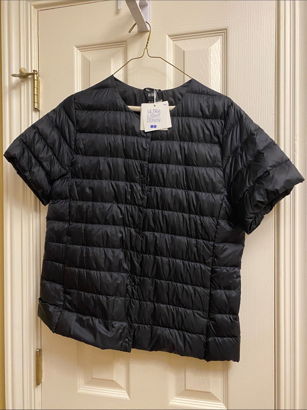 NWT Uniqlo Short Sleeve Puffer Jacket Vest L